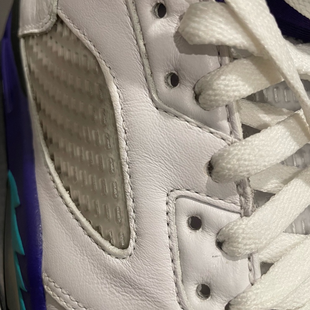 Men’s Air Jordan 5 Retro “Grapes” NRG — 2018 “Fresh Prince” custom — Size 10.5 - Picture 13 of 15